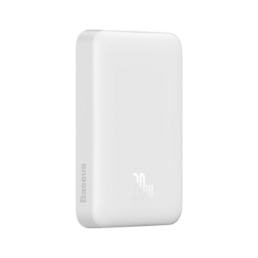Mini Powerbank 10000mAh avec induction Chargement Magsafe PD 20W Blanc
