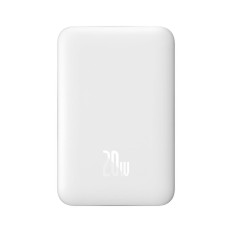 Mini PowerBank 10000mAh med induktion loading magsafe pd 20w hvid