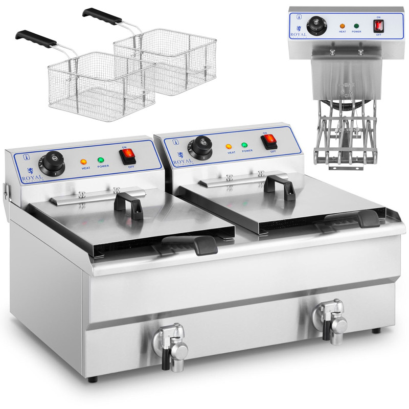 Frigerador de câmara dupla de câmara de casal com toques de 400V - 2x10l