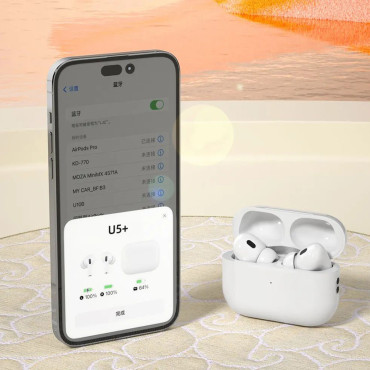Brezžični lijačni slušalke TWS Bluetooth 5.2 230mAh bela