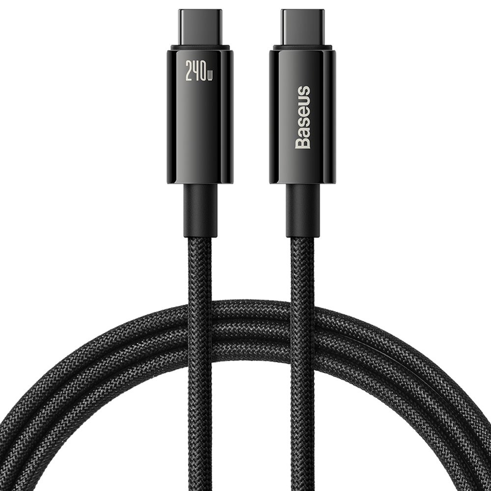 Kábel USB-C 480MB / S 240W Tungsten Gold 1M čierna