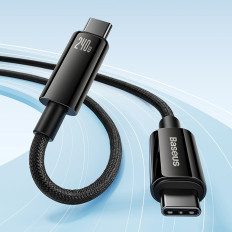 Kábel USB-C 480MB / S 240W Tungsten Gold 1M čierna