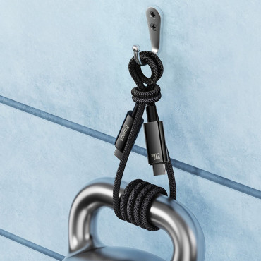 Cable USB-C 480MB / S 240W Tungsten Gold 1M black