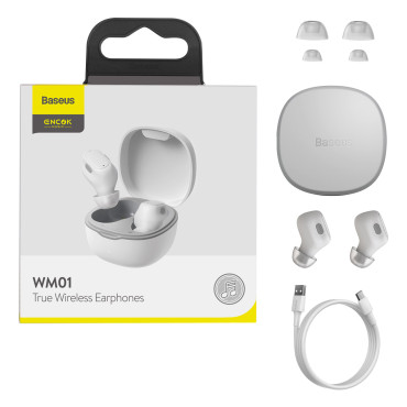 Brezžične slušalke TWS Bluetooth 5.0 Ecok WM01 PLUS WHITE