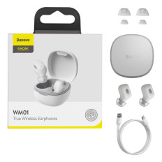 Brezžične slušalke TWS Bluetooth 5.0 Ecok WM01 PLUS WHITE