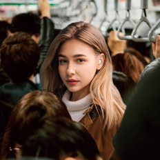 Trådløse hodetelefoner TWS Bluetooth 5.0 Encok WM01 pluss hvit