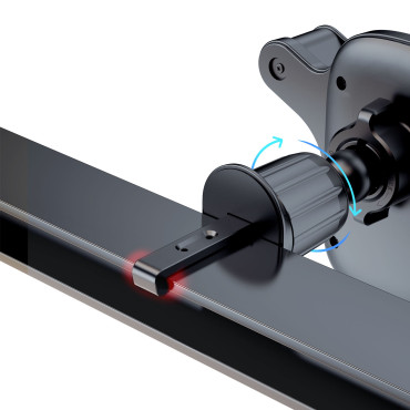 Soporte para automóviles para un teléfono a cuadros negros