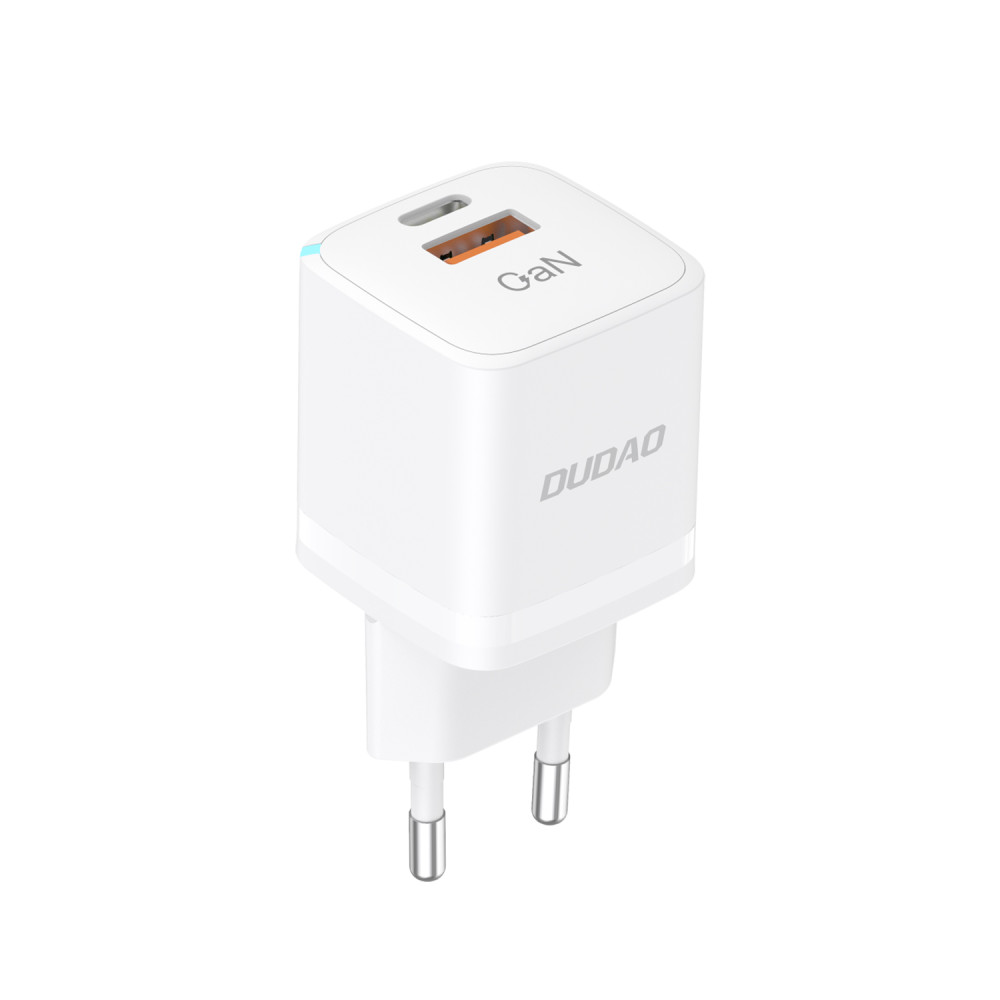 Gan 33W φορτιστή δικτύου PPS USB-C USB-A WHITE Gan 33W φορτιστή δικτύου PPS USB-C USB-A WHITE