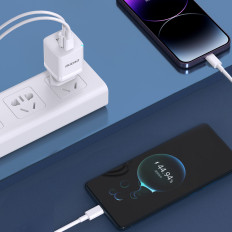 Carregador de rede GAN 33W PPS USB-C USB-A