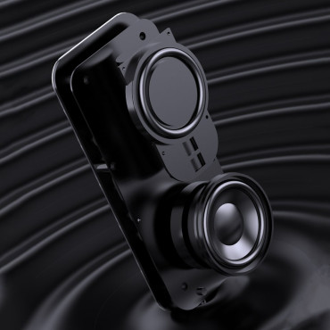 6W1 Se Vækkeur FM Radio Bluetooth Speaker AUX Card Reader TF SD Sølv