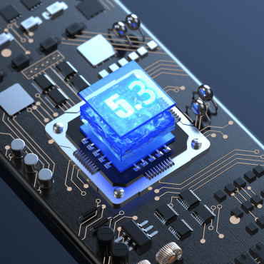 TWS trådlösa hörlurar med svart LED-display