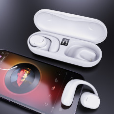 Bluetooth trådlösa hörlurar vita