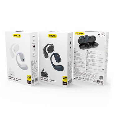 Fones de ouvido sem fio Bluetooth branco