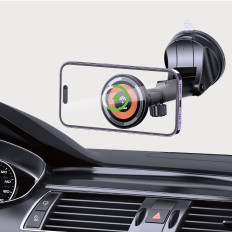 Alça magnética no cockpit com carregador de indução preto de Magsafe 15w