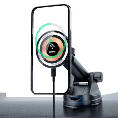 Alça magnética no cockpit com carregador de indução preto de Magsafe 15w