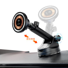 Maniglia magnetica sulla cabina di pilotaggio con caricabatterie a induzione nera magsafe da 15W