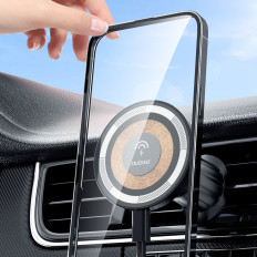 Magnetická rukojeť na ventilační kontrole s magsafe 15W černým nakladačem