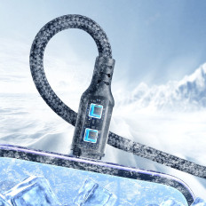 3IN1 καλώδιο USB πολλαπλών χρήσεων καλώδιο σειράς για αστραπή USB-C Micro USB 30cm Μαύρο