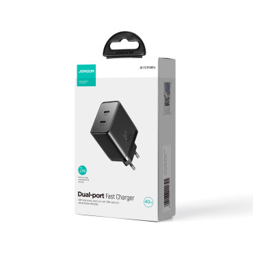 Ātri ACC ar 40W 2x USB-C QC PD melns