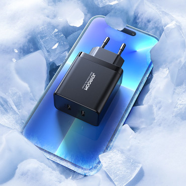 Ātri ACC ar 40W 2x USB-C QC PD melns