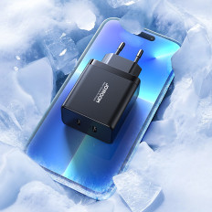 FAST ACC S 40W 2X USB-C QC PD BLACK