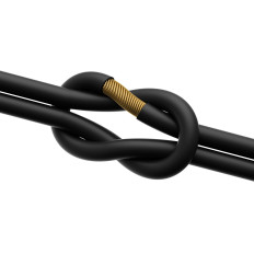 Kuulokkeet USB-C kuuloke kuulokkeet kaapeli 1.2m musta