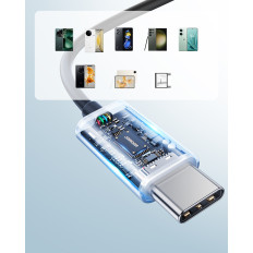 Peakomplekt USB-C kõrvaklappide kaabel 1.2m must