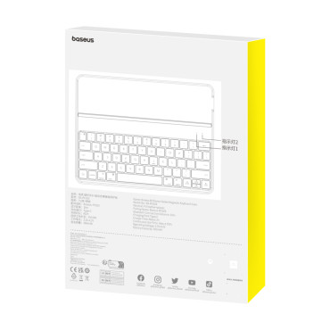 Case met toetsenbord voor iPad Pro 12.9 '' 2019-2022 + USB-C-kabel Brilliance Series zwart