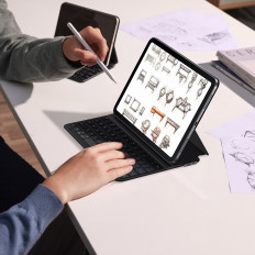Případ s klávesnicí pro iPad Pro 12.9 '' '2019-2022 + USB-C kabel brilliance série černá