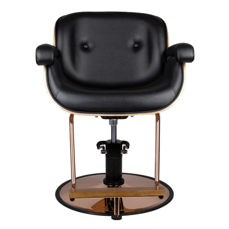 Gabbiano Black Venice barberstol — framsida
