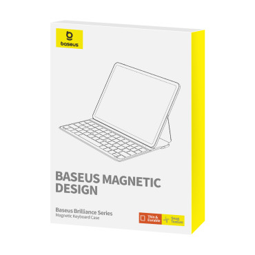 Case ar tastatūru iPad 10.2 '' 2019-2021 + USB-C kabelis Brilliance sērija melna