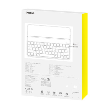Case ar tastatūru iPad 10.2 '' 2019-2021 + USB-C kabelis Brilliance sērija melna
