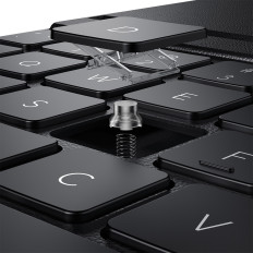 Case ar tastatūru iPad 10.2 '' 2019-2021 + USB-C kabelis Brilliance sērija melna