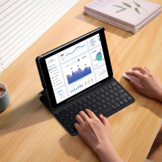 Case ar tastatūru iPad 10.2 '' 2019-2021 + USB-C kabelis Brilliance sērija melna