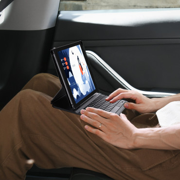 Case ar tastatūru iPad 10.2 '' 2019-2021 + USB-C kabelis Brilliance sērija melna
