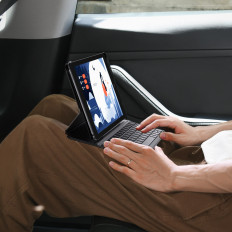 Case ar tastatūru iPad 10.2 '' 2019-2021 + USB-C kabelis Brilliance sērija melna
