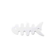 Organizador de rolo Forno de fone de ouvido branco peixe branco em forma