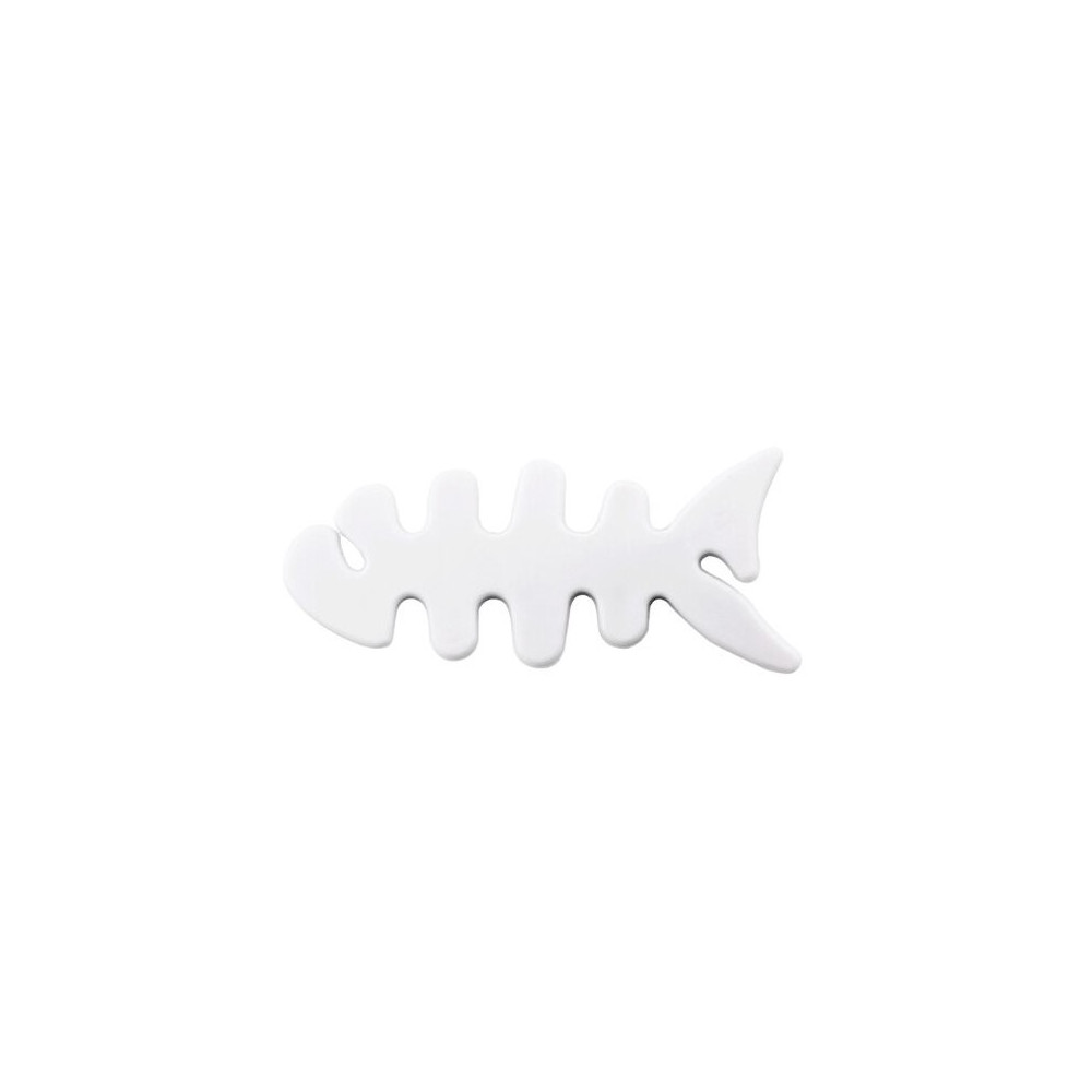 Organizador de rolo Forno de fone de ouvido branco peixe branco em forma