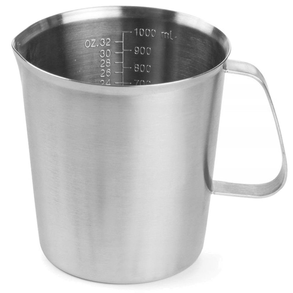 Una cucharada para la cocina con una escala de acero inoxidable 0.5 L - Hendi 516102