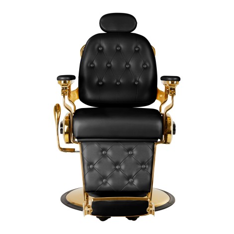 Gabbiano Barber Chair Francesco musta ja kulta — etuosa