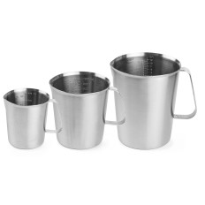 Una cucharada para la cocina con una escala de acero inoxidable 0.5 L - Hendi 516102