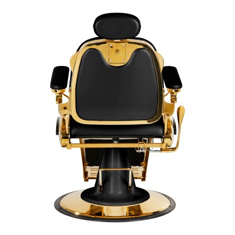 Gabbiano Barber Chair Francesco musta ja kulta — etuosa
