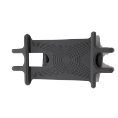 Silicone bicycle handle on black phone