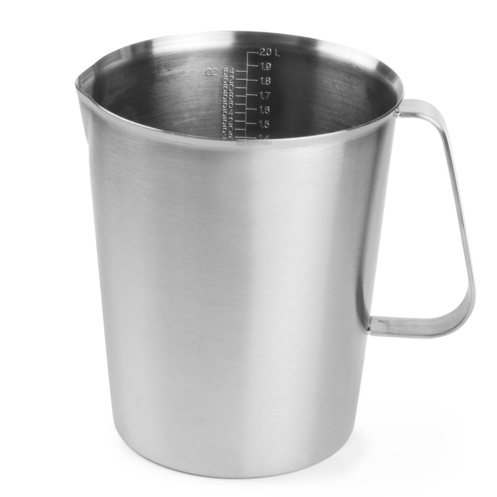 Mesure de cuisine avec graduation en acier inoxydable 2 l - Hendi 516300