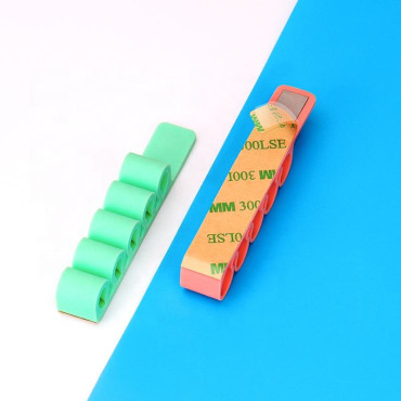 Organisateur de bureau de silicone pour fils de stylos verts