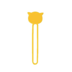 Cabo de cabo de organizador de rolos de silicone amarelo