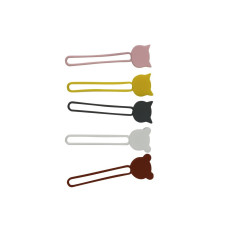 Cable de cable Organizador de ruedas de silicona gris