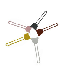 Cabo de cabo de organizador de rolos de silicone cinza
