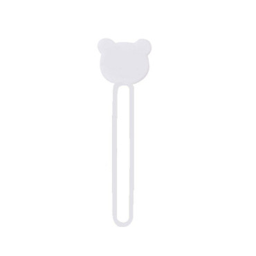 Cabo de cabo de organizador de rolos de silicone branco