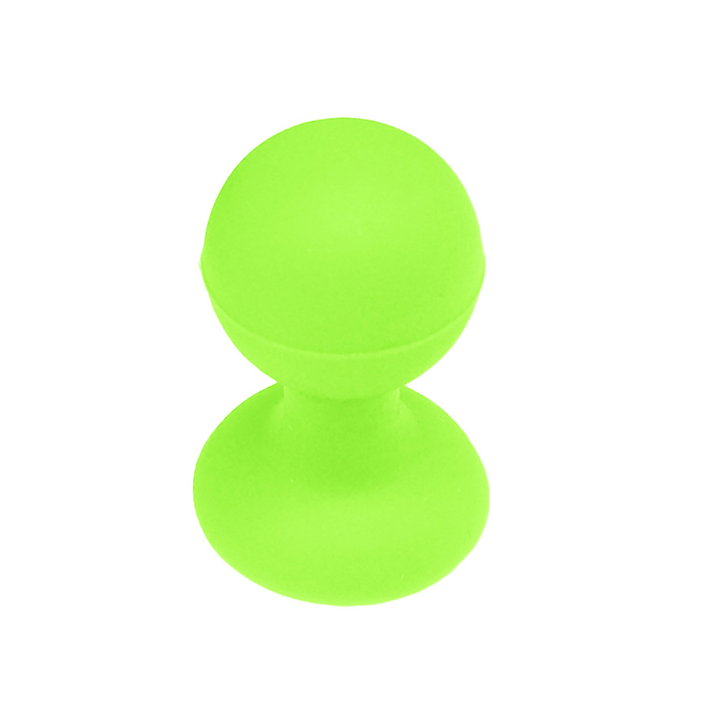 Poignée de silicone pour un téléphone avec une ventouse avec une tête verte ronde
